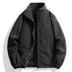 Lightweight Stand Collar Jacket For Men - Perfect For Casual And Outdoor Activities