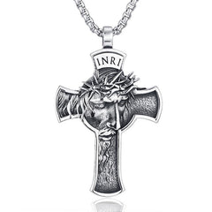 Vintage Casual Cross Faith Necklace 67614723TO