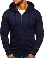 Men's Stylish Zip-Up Hoodie - Perfect for Casual and Sporty Looks