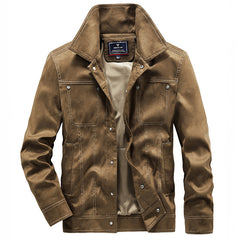 Stylish Men's Jacket with Multiple Pockets and Classic Design for All-Season Wear