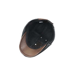 MEN'S PATCHWORK LEATHER HAT