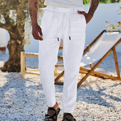 Men's Casual Drawstring Trousers - Perfect for Summer Outdoors