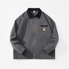 Stylish Men's Jacket with Zippered Pockets and Collar Design for Casual Wear