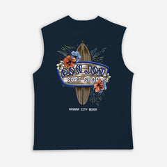 Surf-Inspired Graphic Tank Top for Summer Beach Adventures