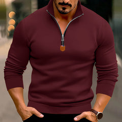 Men's Stylish Half-Zip Pullover for Casual and Sporty Looks