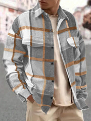 Stylish Plaid Flannel Shirt for Men - Perfect for Casual and Outdoor Wear