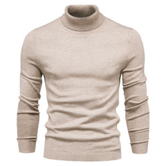 High Neck Knit Sweater for Men - Stylish and Comfortable Winter Wear