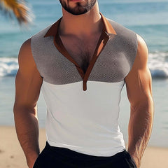 Men's Summer Classic Deep V Neck Tank Top MTA0857D0U