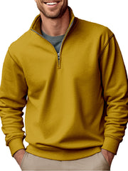 Men's Stylish Quarter-Zip Pullover for Casual and Active Wear