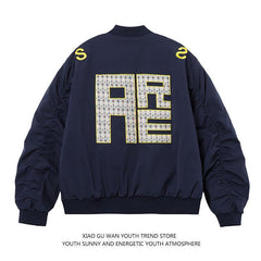Stylish Embroidered Bomber Jacket for Men - Perfect for Casual and Trendy Looks