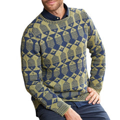 Stylish Geometric Pattern Sweater for Men - Perfect for Casual and Formal Occasions