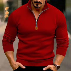 Men's Stylish Half-Zip Pullover for Casual and Sporty Looks