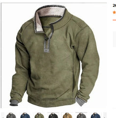 Cozy Winter Pullover with Faux Fur Collar - Perfect for Outdoor Adventures