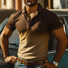 Men's Stylish And Comfortable Short-Sleeved Polo Shirt MTA2143C4P