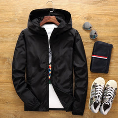Stylish Men's Hooded Jacket - Perfect For Casual Outings