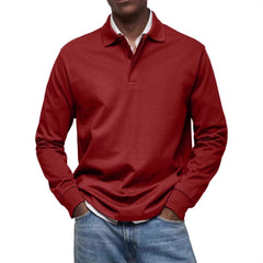 Men's Long Sleeve Polo Shirt - Classic Fit For Casual And Smart-Casual Occasions