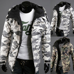 Camouflage Hooded Jacket For Men - Stylish And Versatile Outdoor Wear