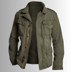Vintage Casual Field Jacket for Men - Workwear-Inspired, Durable Outerwear