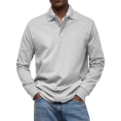 Men's Long Sleeve Polo Shirt - Classic Fit For Casual And Smart-Casual Occasions