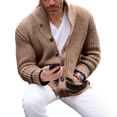 Stylish Men's Knit Cardigan - Perfect For Casual And Smart-Casual Outfits