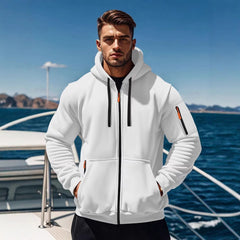 Stylish Men's Hoodie with Neon Accents for Outdoor Adventures