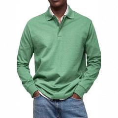 Men's Long Sleeve Polo Shirt - Classic Fit For Casual And Smart-Casual Occasions