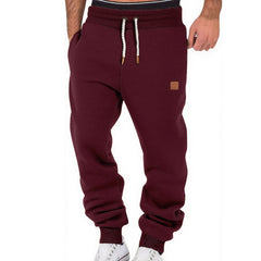 Men's Casual Jogger Pants with Adjustable Drawstring and Side Pockets
