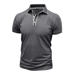 Men's Stylish Olive Green Polo Shirt - Perfect for Casual and Formal Occasions