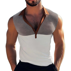 Men's Summer Classic Deep V Neck Tank Top MTA0857D0U
