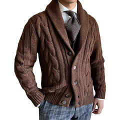 Stylish Cable Knit Cardigan For Men - Perfect For Casual And Formal Occasions