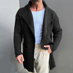 Stylish Knit Cardigan Sweater for Men - Perfect for Casual and Smart-Casual Outfits