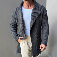 Stylish Knit Cardigan Sweater for Men - Perfect for Casual and Smart-Casual Outfits