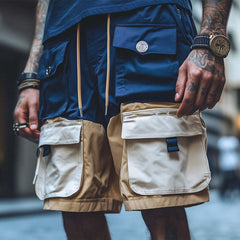 Men's Contrast Multi-Pocket Cargo Shorts MTA1919C4P