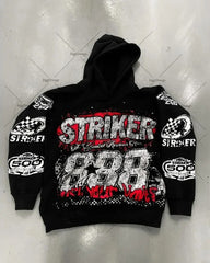 Striker Graphic Hoodie - Perfect for Racing Enthusiasts and Casual Wear