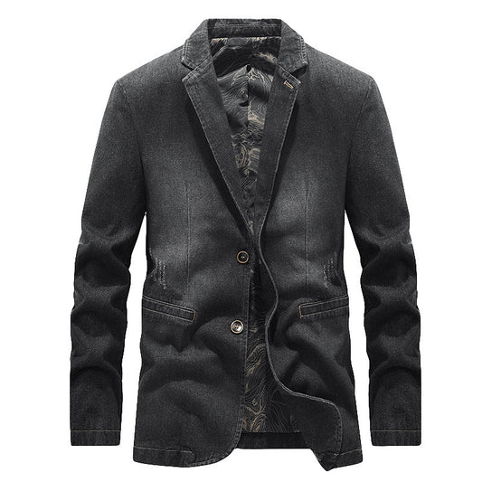 Stylish Denim Blazer for Men - Perfect for Casual and Semi-Formal Occasions