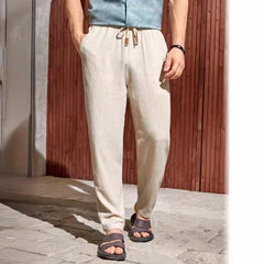 Stylish Drawstring Waist Trousers for Men - Perfect for Casual and Outdoor Activities