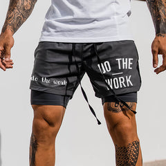 Men's "Do The Work" Motivational Workout Shorts - Ideal for Fitness Enthusiasts