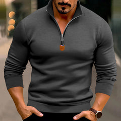 Men's Stylish Half-Zip Pullover for Casual and Sporty Looks