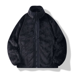 Cozy Fleece Jacket for Winter - Warm and Stylish Outerwear with Zipper Closure