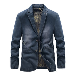 Stylish Denim Blazer for Men - Perfect for Casual and Semi-Formal Occasions