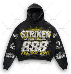 Striker Graphic Hoodie - Perfect for Racing Enthusiasts and Casual Wear