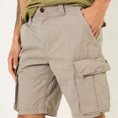 Men's Casual Comfortable Cotton Washed Multi-Pocket Loose Cargo Shorts MTA3198C4M