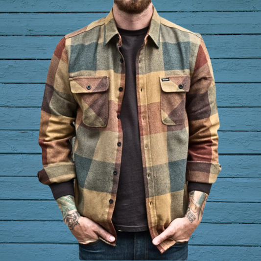 Stylish Plaid Flannel Shirt for Men - Perfect for Casual and Outdoor Adventures