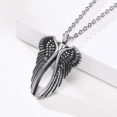 Vintage Casual Angel Wings Necklace 63116785TO