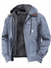Warm Winter Hooded Jacket With Faux Fur Lining - Perfect For Outdoor Adventures