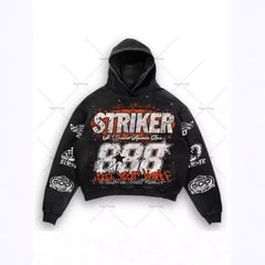 Striker Graphic Hoodie - Perfect for Racing Enthusiasts and Casual Wear