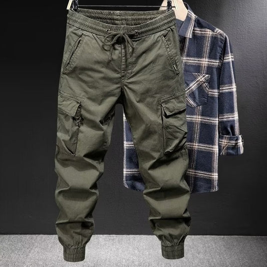 Men's Cargo Pants with Adjustable Waistband - Perfect for Casual and Outdoor Activities