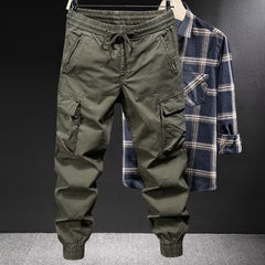 Men's Cargo Pants with Adjustable Waistband - Perfect for Casual and Outdoor Activities