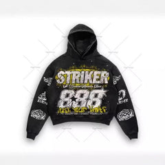 Striker Graphic Hoodie - Perfect for Racing Enthusiasts and Casual Wear