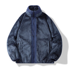 Cozy Fleece Jacket for Winter - Warm and Stylish Outerwear with Zipper Closure